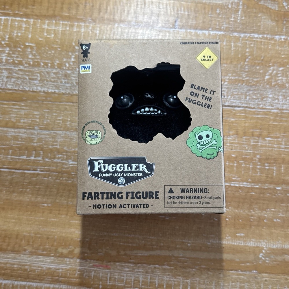 Fuggler Farting Figure Motion Activated Munch Munch Black New